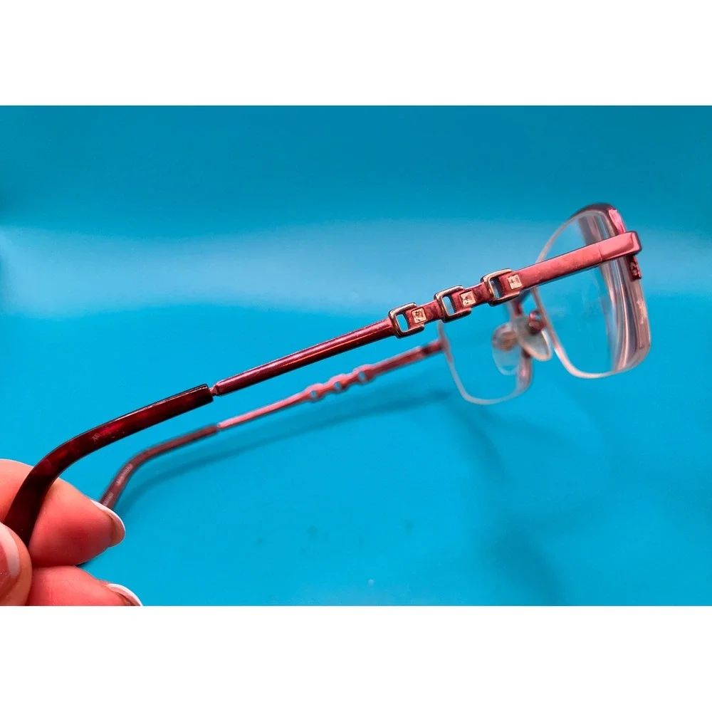 Bulova Missoula Eyeglasses Women 51-17-135 Rose Titanium *Frames Only*
